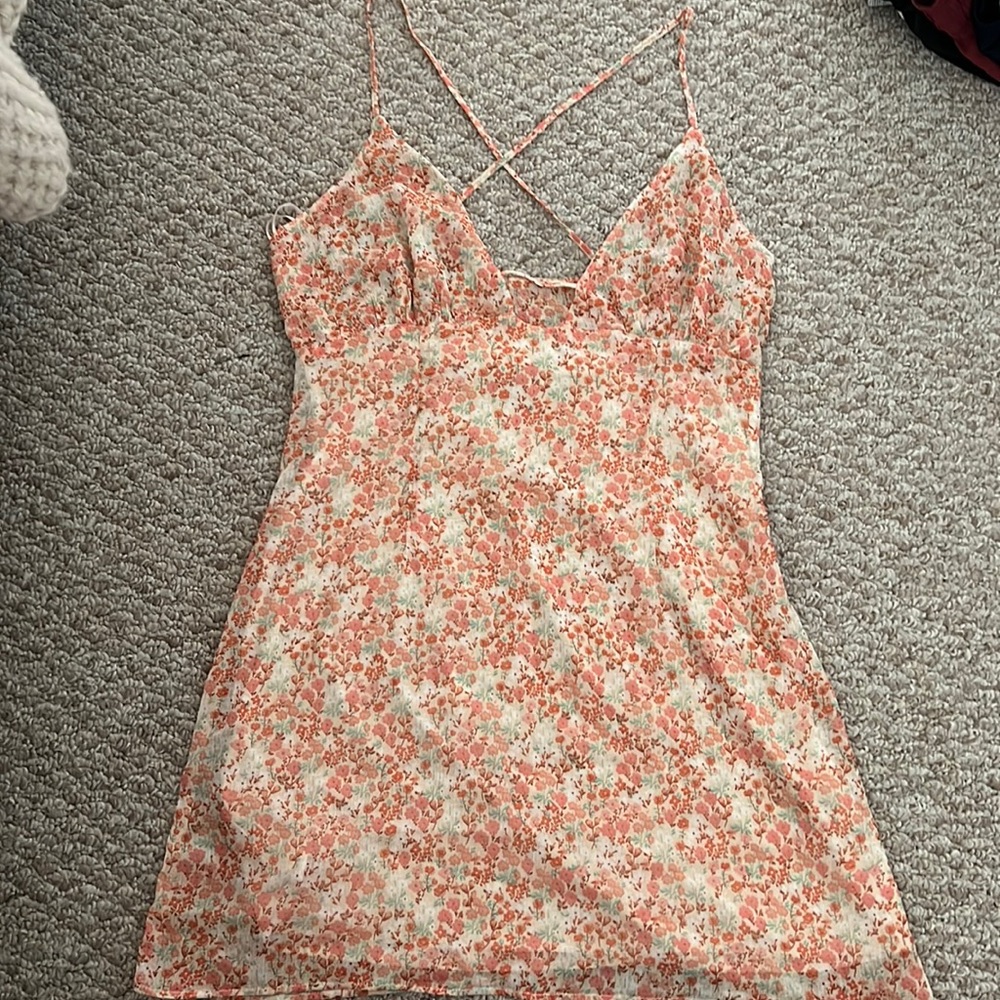 Zara flower print dress